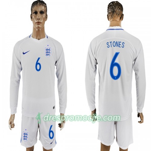 Engleska Dres Stone 6 Domaći Svjetsko prvenstvo 2018 Dugim Rukavima Engleska Dres Stone 6 Domaći Svjetsko prvenstvo 2018 Dugim Rukavima